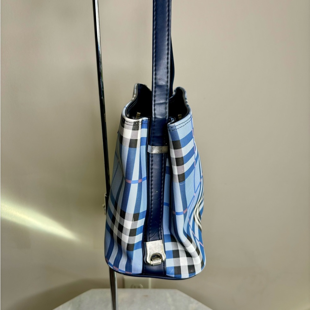 Burberry Blue Checkered Women's Handbag - Picture 3 of 6